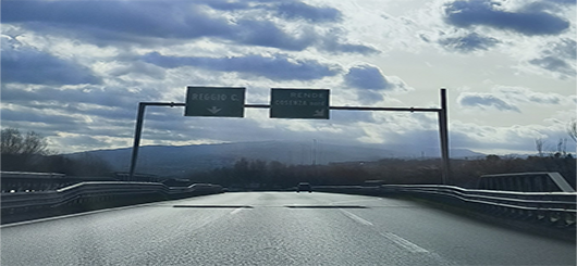 Die A2 Salerno–Reggio Calabria-Italien