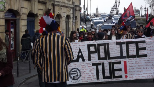 Bordeaux 25 mars 2025  "contre les violences policières"